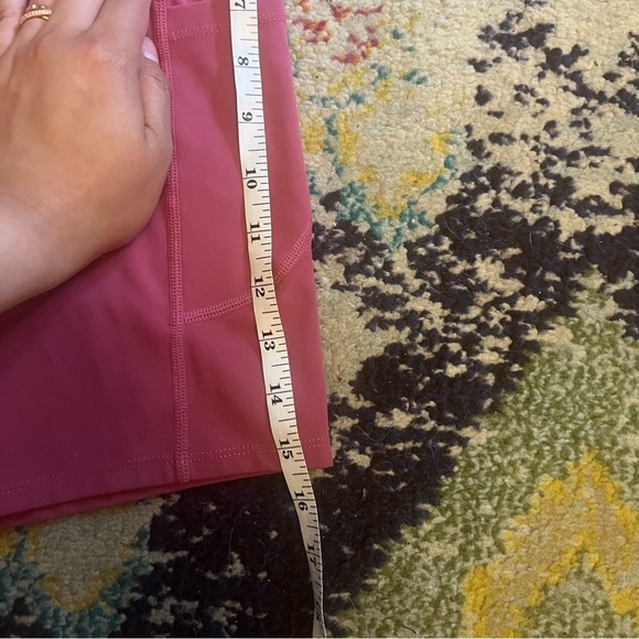 Women's Pink High-Waisted biker Shorts size M - Picture 5 of 6